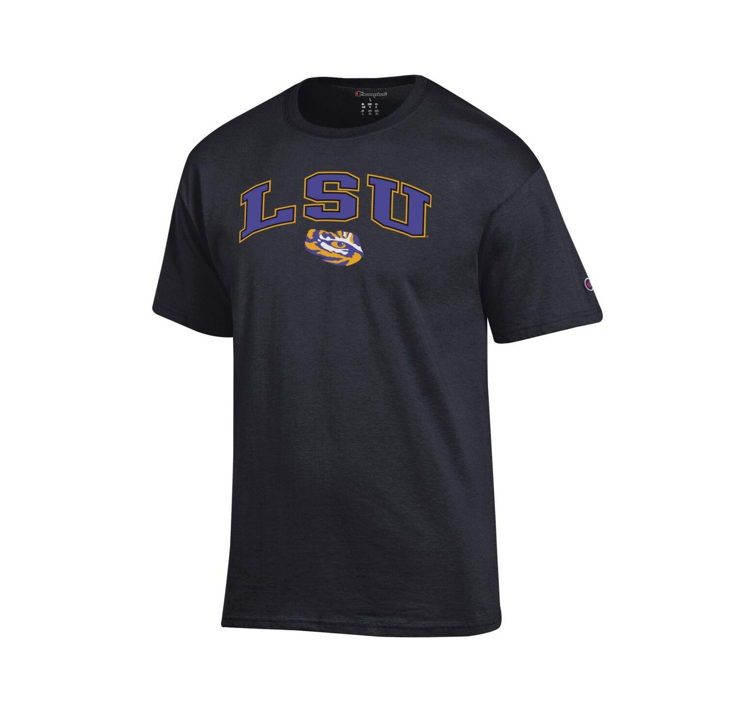 Men's Black LSU Tigers Arch Over Logo T-Shirt