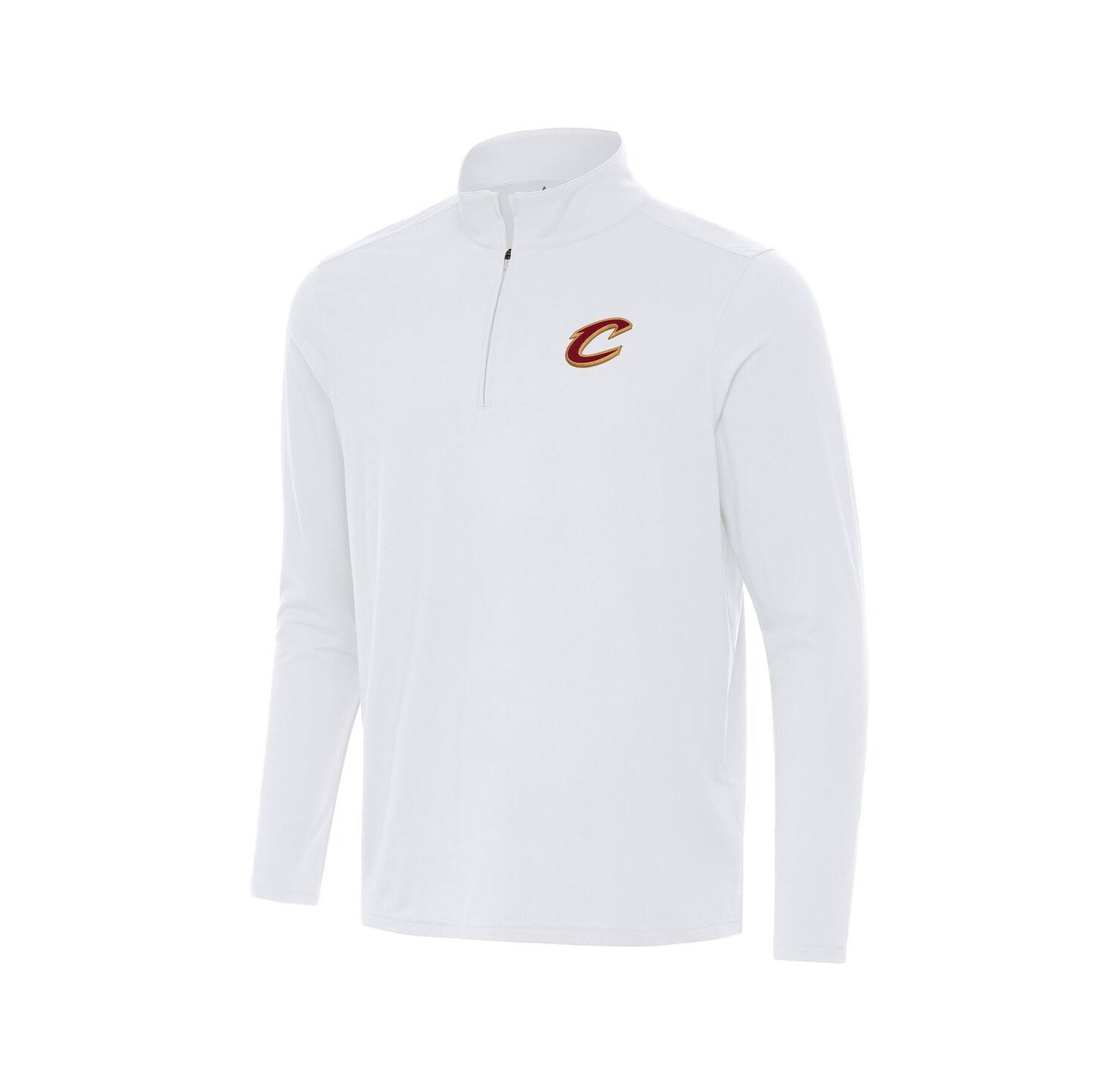 Men's White Cleveland Cavaliers Intent Quarter-Zip T-Shirt