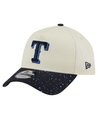 New Era - Men's Cream Texas Rangers Speckle A-Frame 9FORTY Adjustable Hat