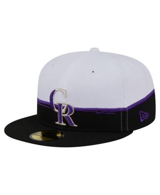 New Era - Men's Black/White Colorado Rockies Paint Stroke 59FIFTY&nbsp;Fitted Hat