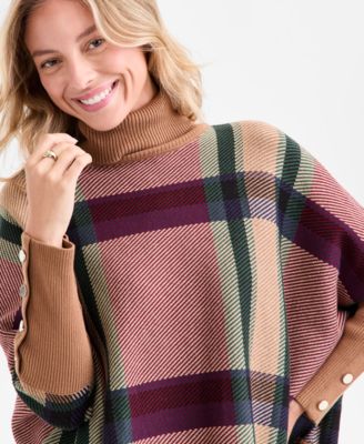 Women's Drop Shoulder Turtle Neck Sweater
