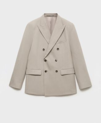 Men's Monaco Double-Breasted Slim-Fit Suit Blazer