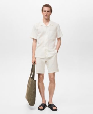 Men's Regular Fit Seersucker Shirt