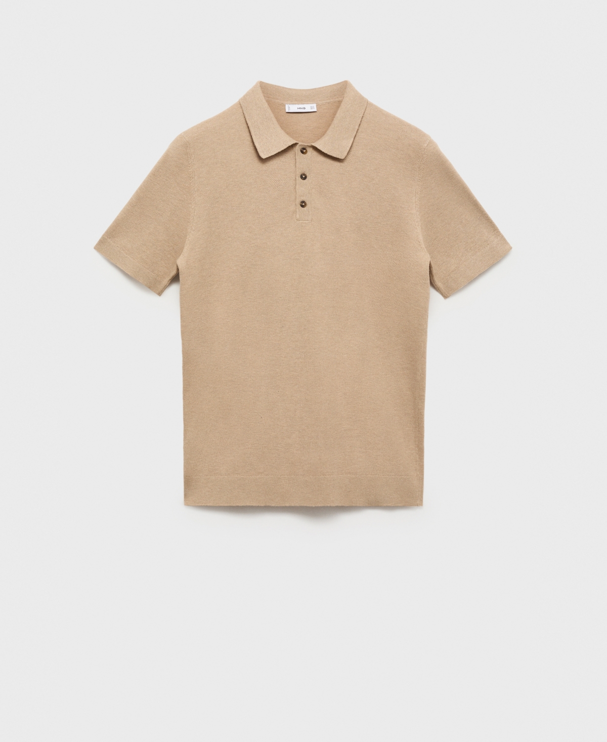 Mango Slim Fit Polo In Brown