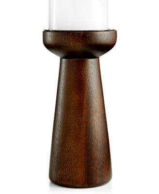 Home Design Studio - Aura Wood Pillar Candle Holder