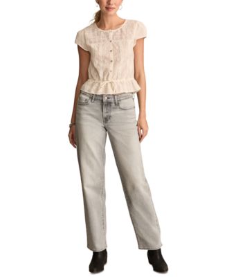Lucky Brand - Women's The Baggy Mid-Rise Relax-Leg Jeans