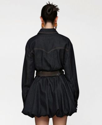 Women's Collar Long-Sleeve Shirtdress