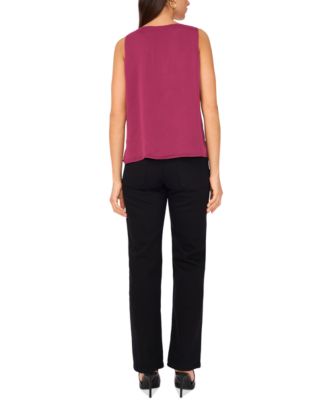 Women's Sleeveless Ruffled Top