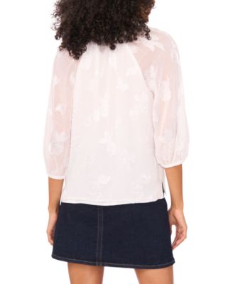 Women's Embroidered Raglan-Sleeve Blouse