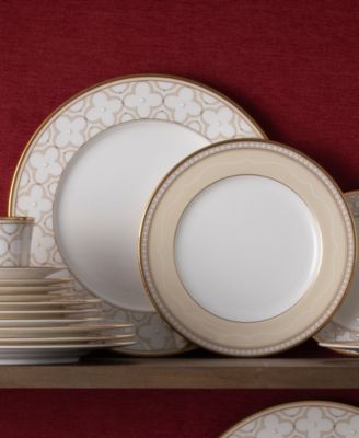 Trefolio Gold 40-Piece Dinnerware Set, Service For 8