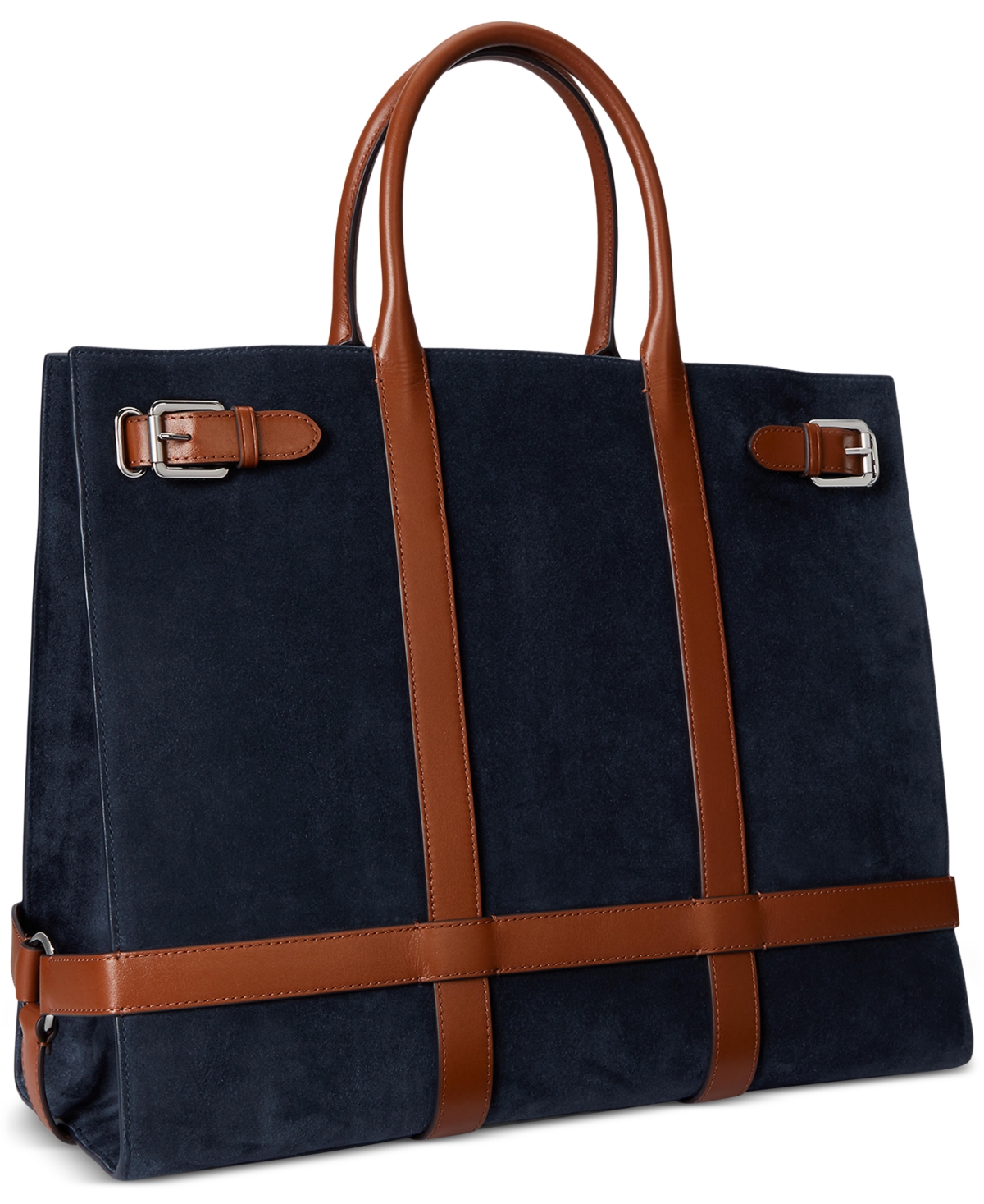Ralph Lauren Suede & Leather Extra Large Devyn Tote Bag