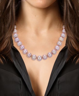 Cultured Freshwater Pearl 18" Collar Necklace in 14k Gold