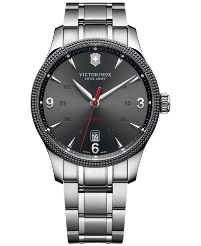 Victorinox Swiss Army Men's Swiss Automatic Alliance Stainless Steel Bracelet Watch 40mm 241714
