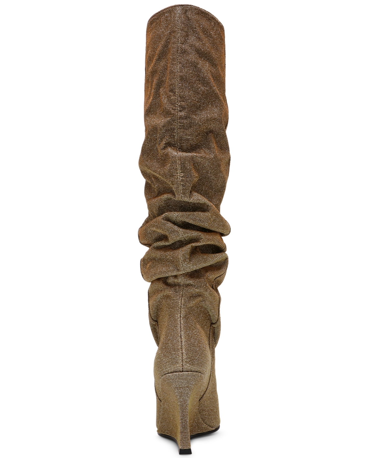 Steve Madden Women's Distortion Knee-high Wide-calf Slouch Wedge Boots In Gold