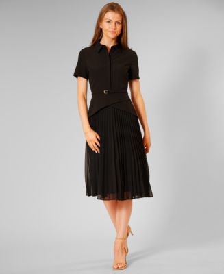 Pleated Dress Macys Michael Kors Petite Dresses Calvin Klein Petite  Side-Pleated Sleeveless Sheath Dress Macy's