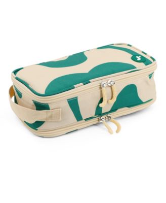 Doodle Pencil Case with Organizational Pockets and Handle Strap