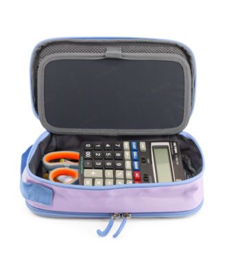 Doodle Pencil Case with Organizational Pockets and Handle Strap