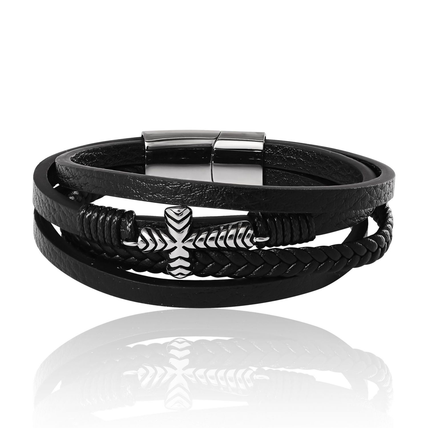 4 Row Cross Bracelet