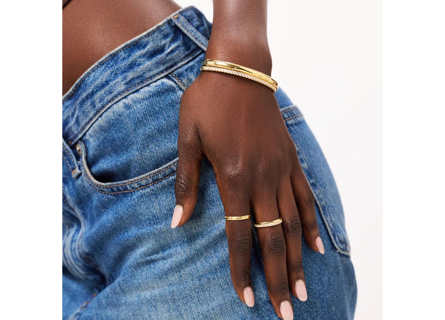 Gold Bangle Bracelet - Juliette