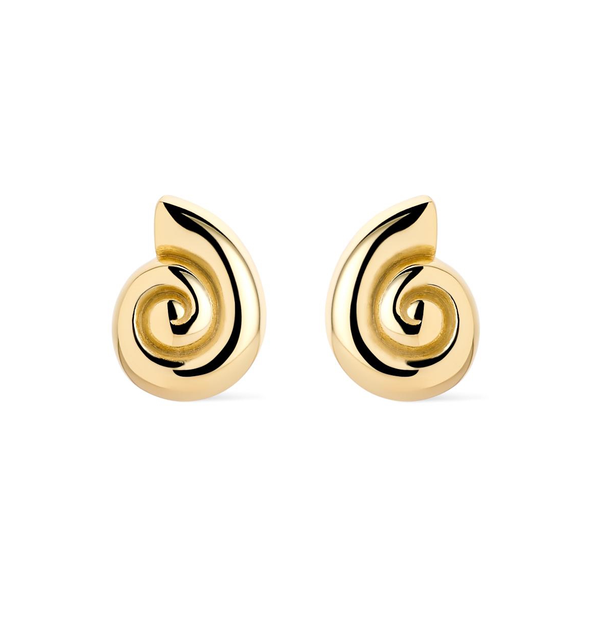 Gold Stud Earrings - Ariel Studs - Gold