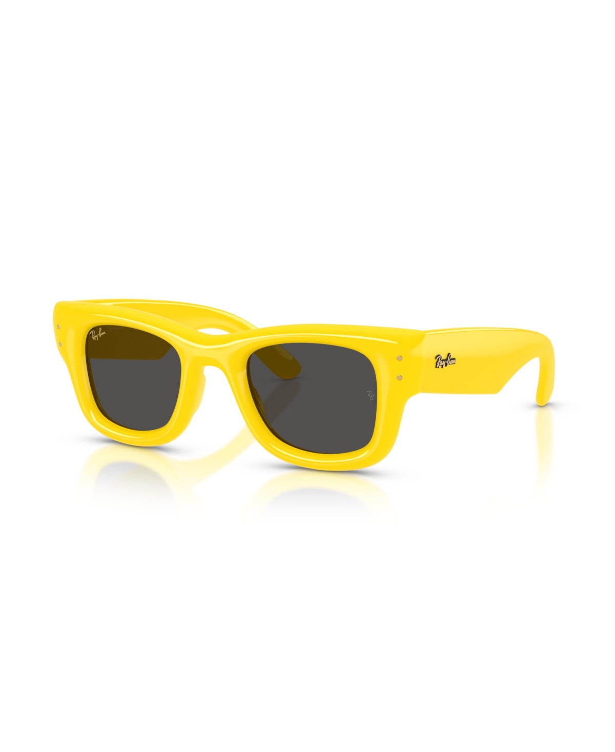 Ray Ban Unisex Wayfarer Puffer Square Sunglasses, Rb4940 In Yellow