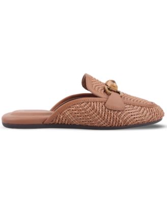 Women's Kayda Raffia Woven Slip On Mules