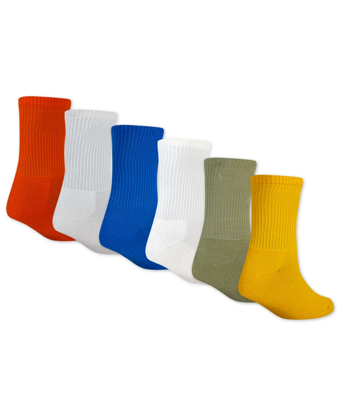 Jordan Big Kids' Everyday Essentials Crew Socks, 6-pack In Multi