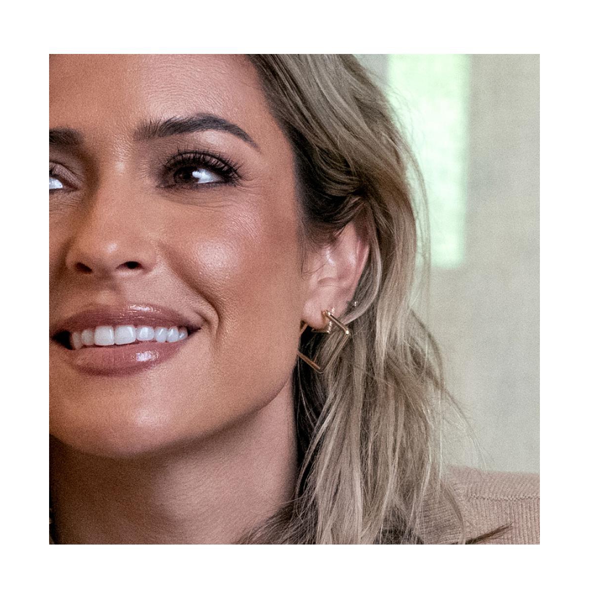 14K Gold-Plated Girl Boss Hoop Earrings