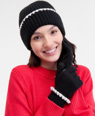 Ribbed Beanie & Gloves Boxed Set