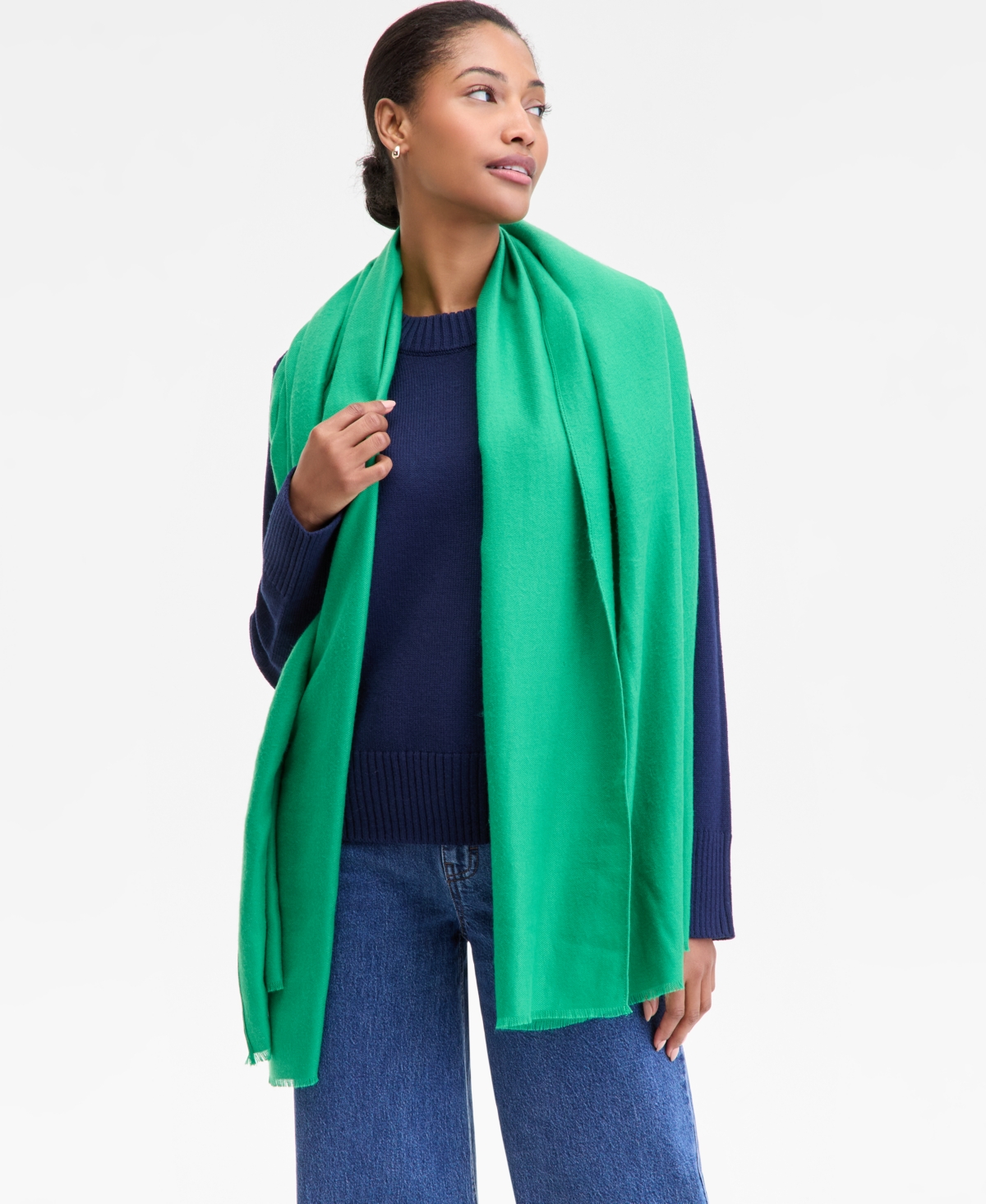 On 34th Solid Everyday Wrap Scarf, Macy's Exclusive
