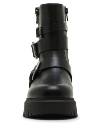 Women's Mally Moto Buckle Lug Sole Boots