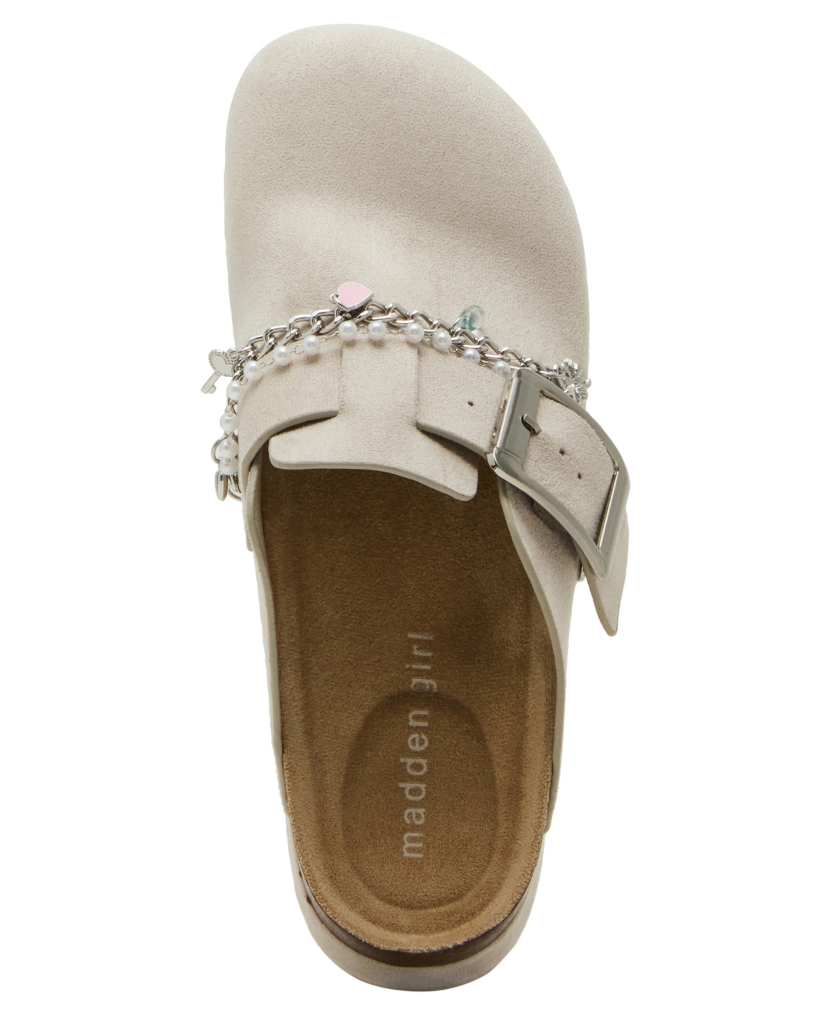 Madden Girl Women's Luna Cb Charm Platform Buckle Clogs In Neutral