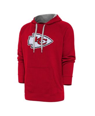 Antigua - Men's Red Kansas City Chiefs Victory Chenille Pullover Hoodie