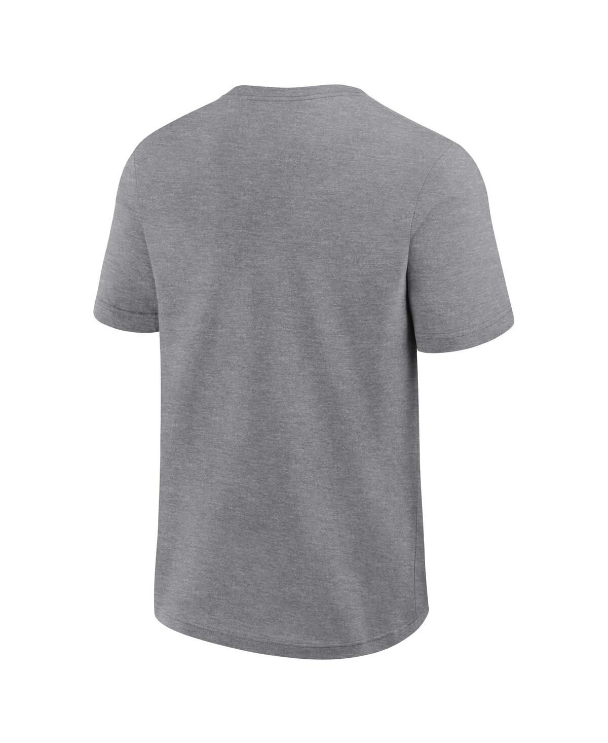 Fanatics Men's Heather Gray New York Giants Big Tall Top Notch T-shirt In Gray