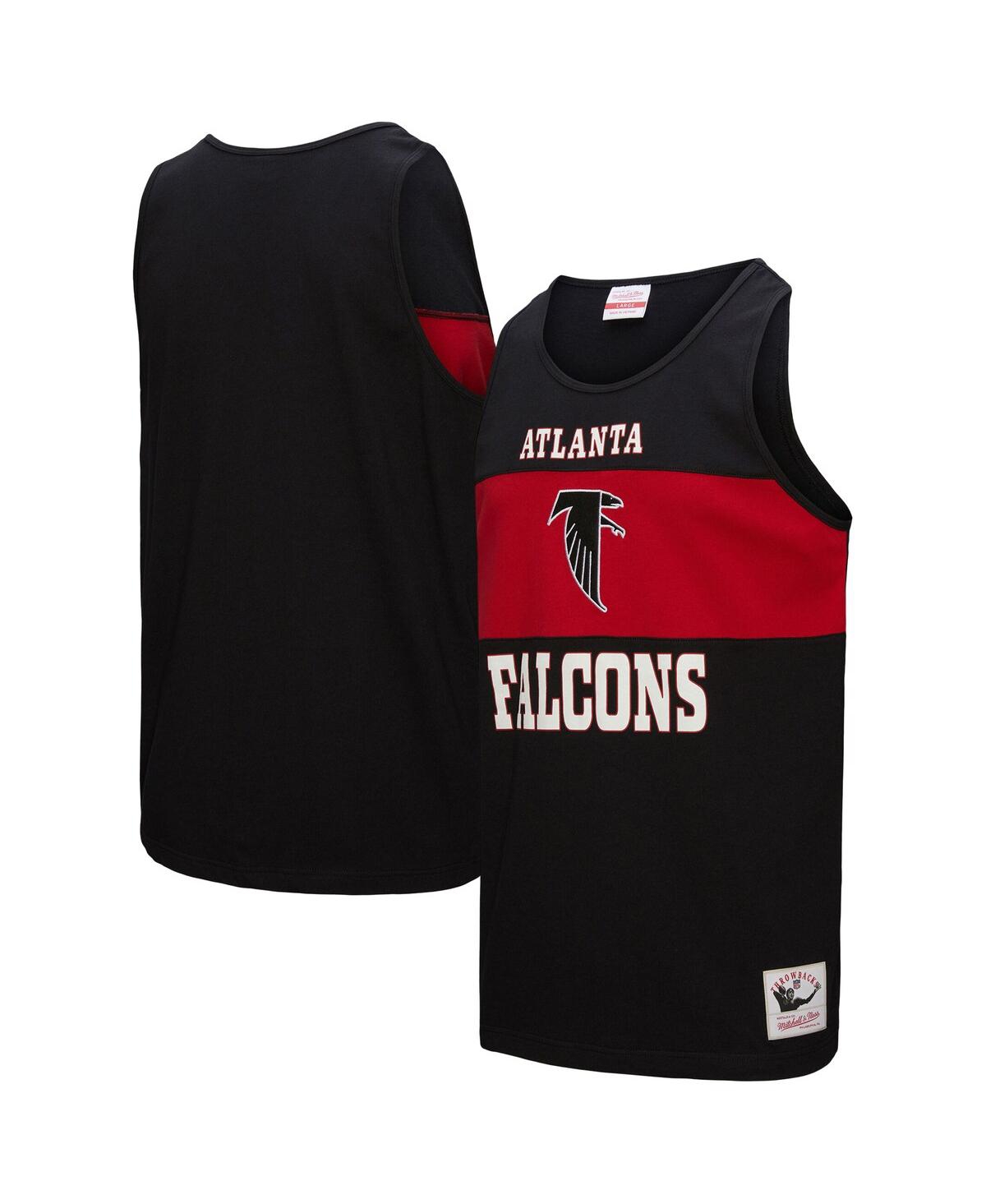Mitchell & Ness Men's Black Atlanta Falcons Retro Color Block Tank Top In Black