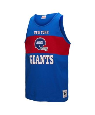 Men's Royal New York Giants Retro Color Block Tank Top