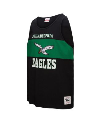 Men's Black Philadelphia Eagles Retro Color Block Tank Top