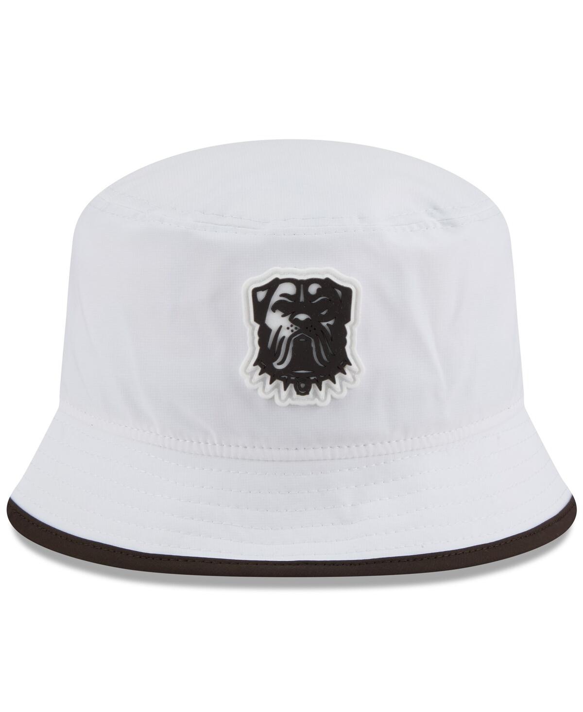 New Era Men's White Cleveland Browns 2025 Nfl Training Camp Stretch Bucket Hat In White