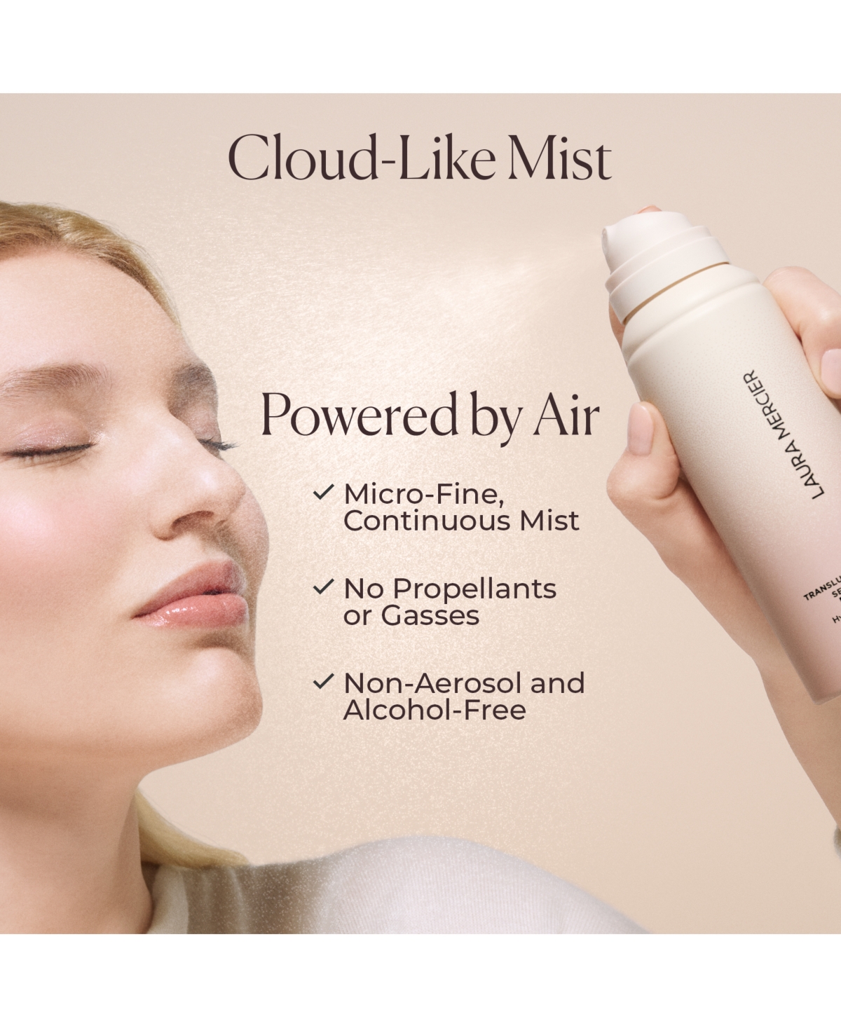 Laura Mercier Translucent Hydrating Setting Spray Ultra-blur 3.4 Oz. In Transparent