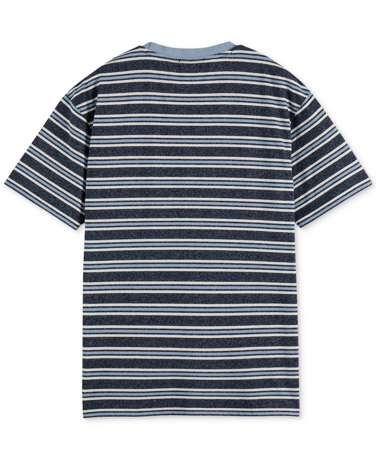 Scotch & Soda Men's Relaxed Fit Short Sleeve Striped Yarn-dyed Crewneck T-shirt In Brown