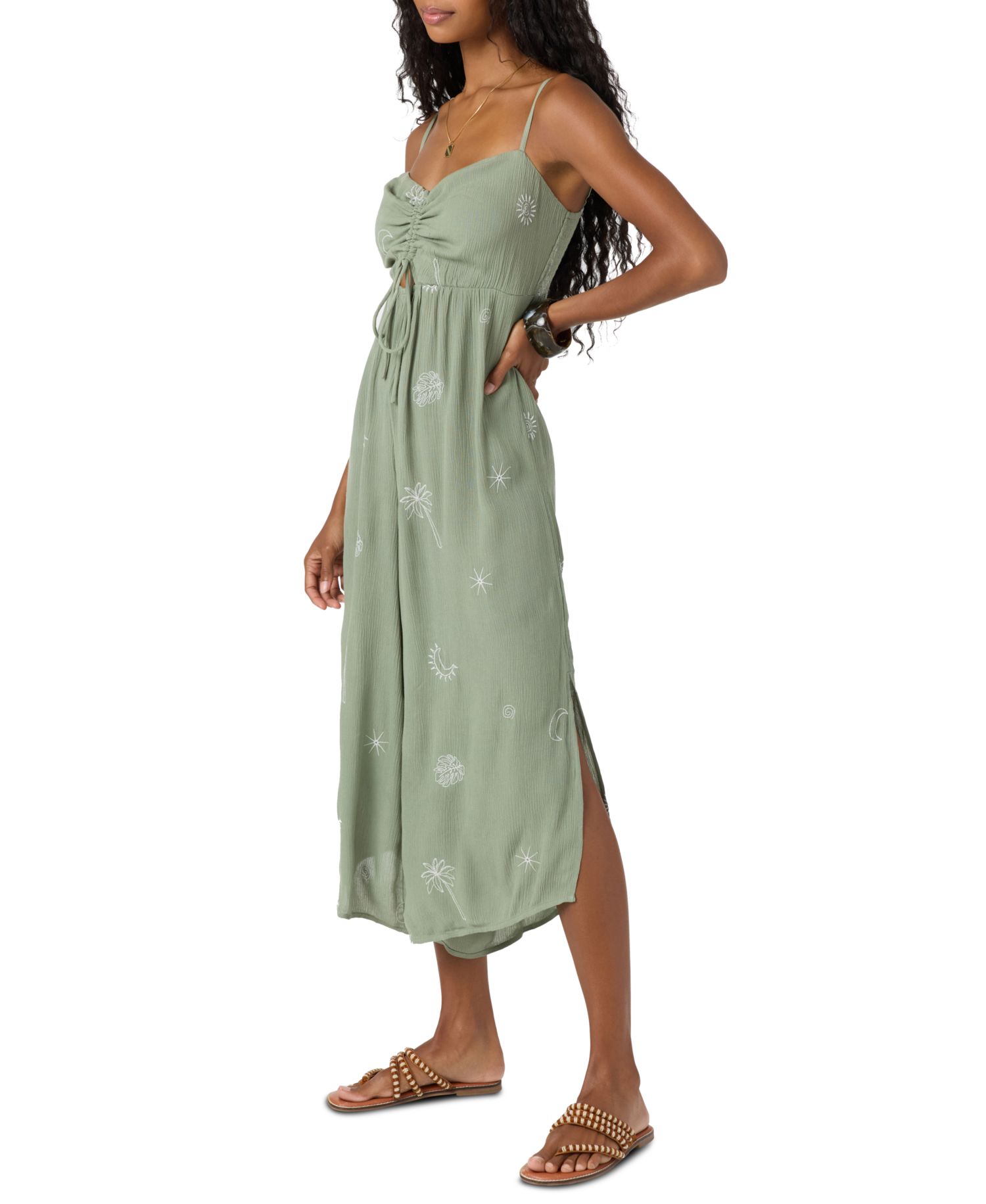 Women's Keiko Embroidered Side-Slit Jumpsuit