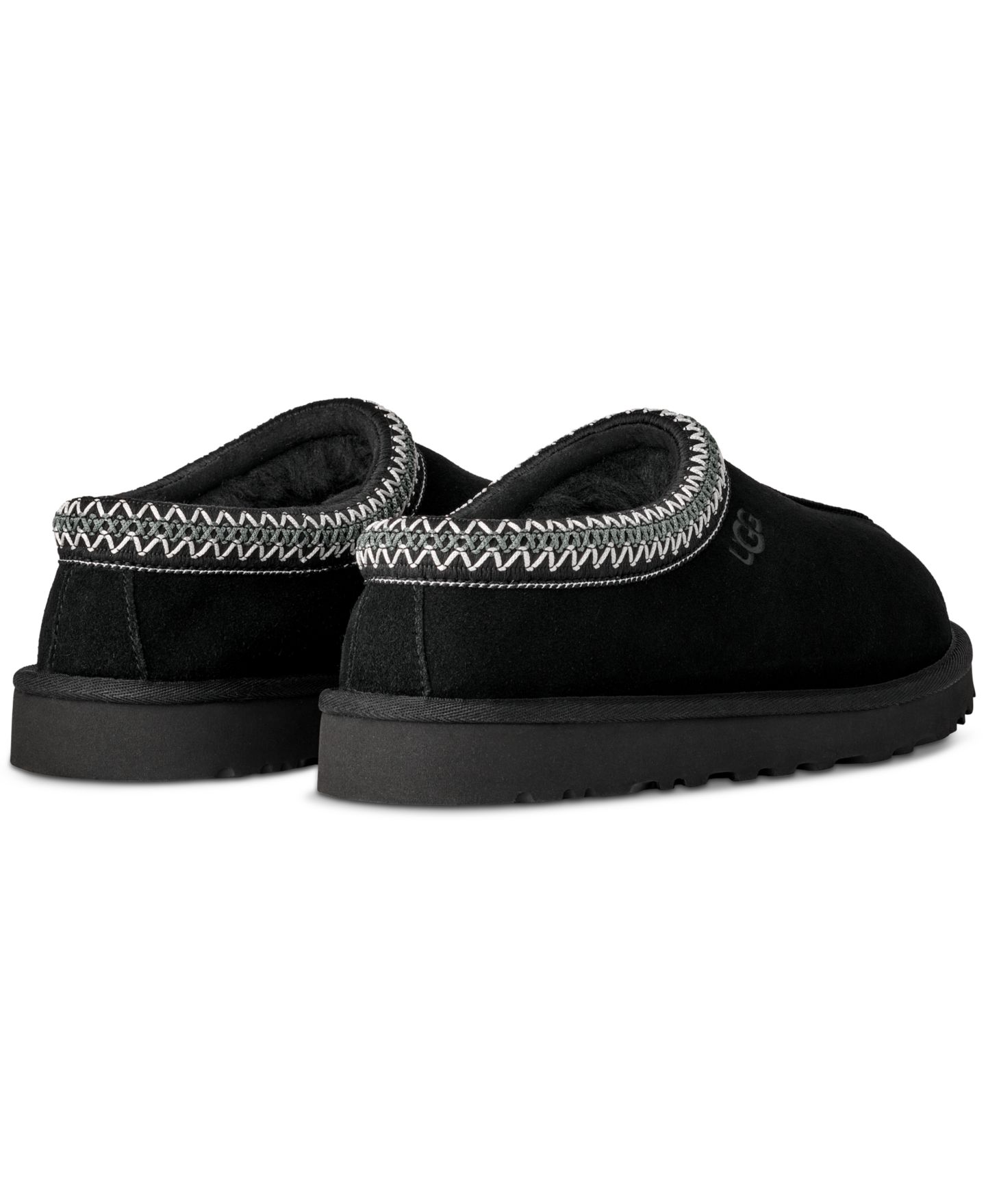 Мужские тапочки UGG® Tasman II Round-Toe Slippers, цвет: Чёрный — фото 5