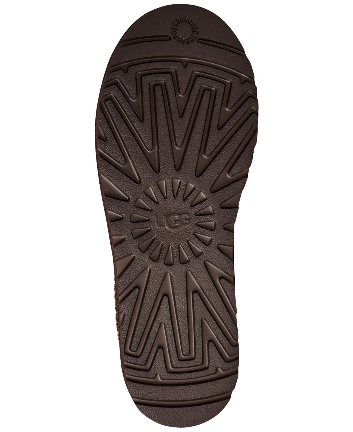 Ugg Suede Leather Slip-on Slipper With Plush Interior In Brown