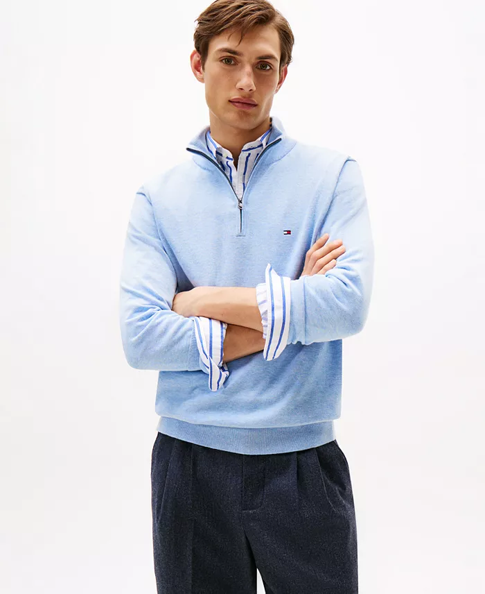 Men's Essential Quarter-Zip Pullover Knit Sweater - thumbnail 5