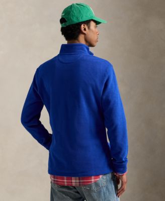 Men's Estate-Rib Cotton Quarter-Zip Pullover