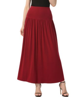 Women's Tiered Pull On Maxi Skirt