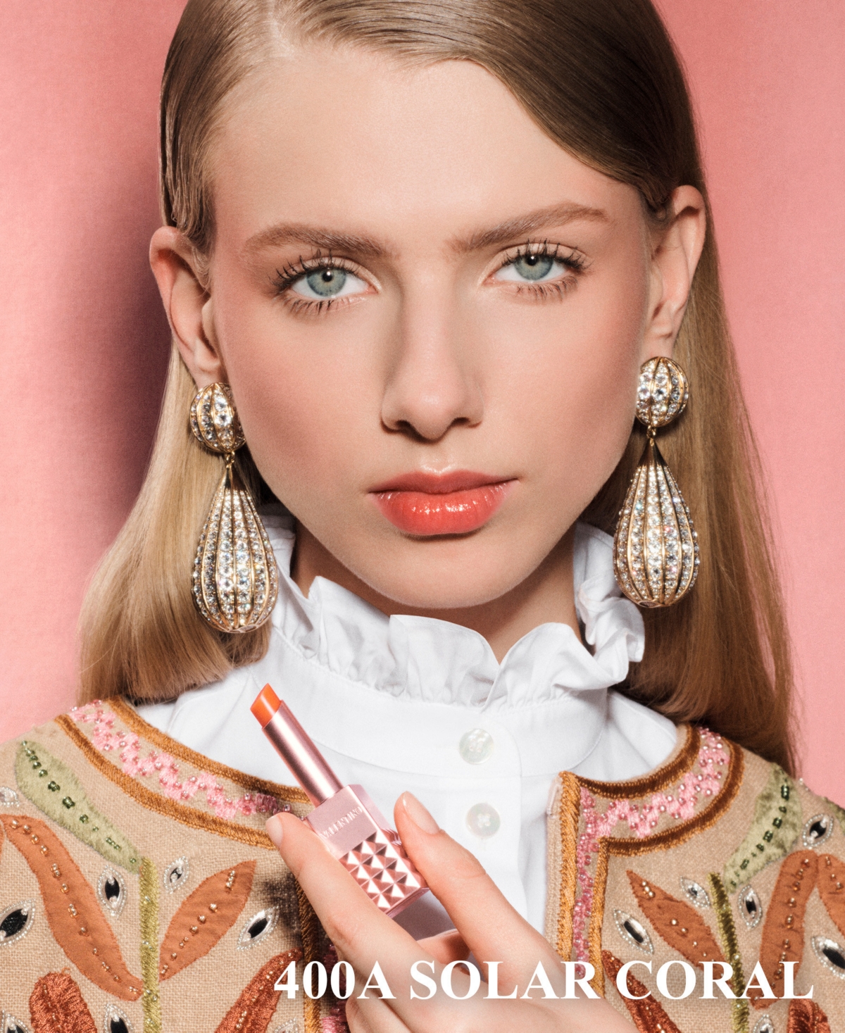 Valentino Spike  Hydrating Disco Lip Balm In Orange