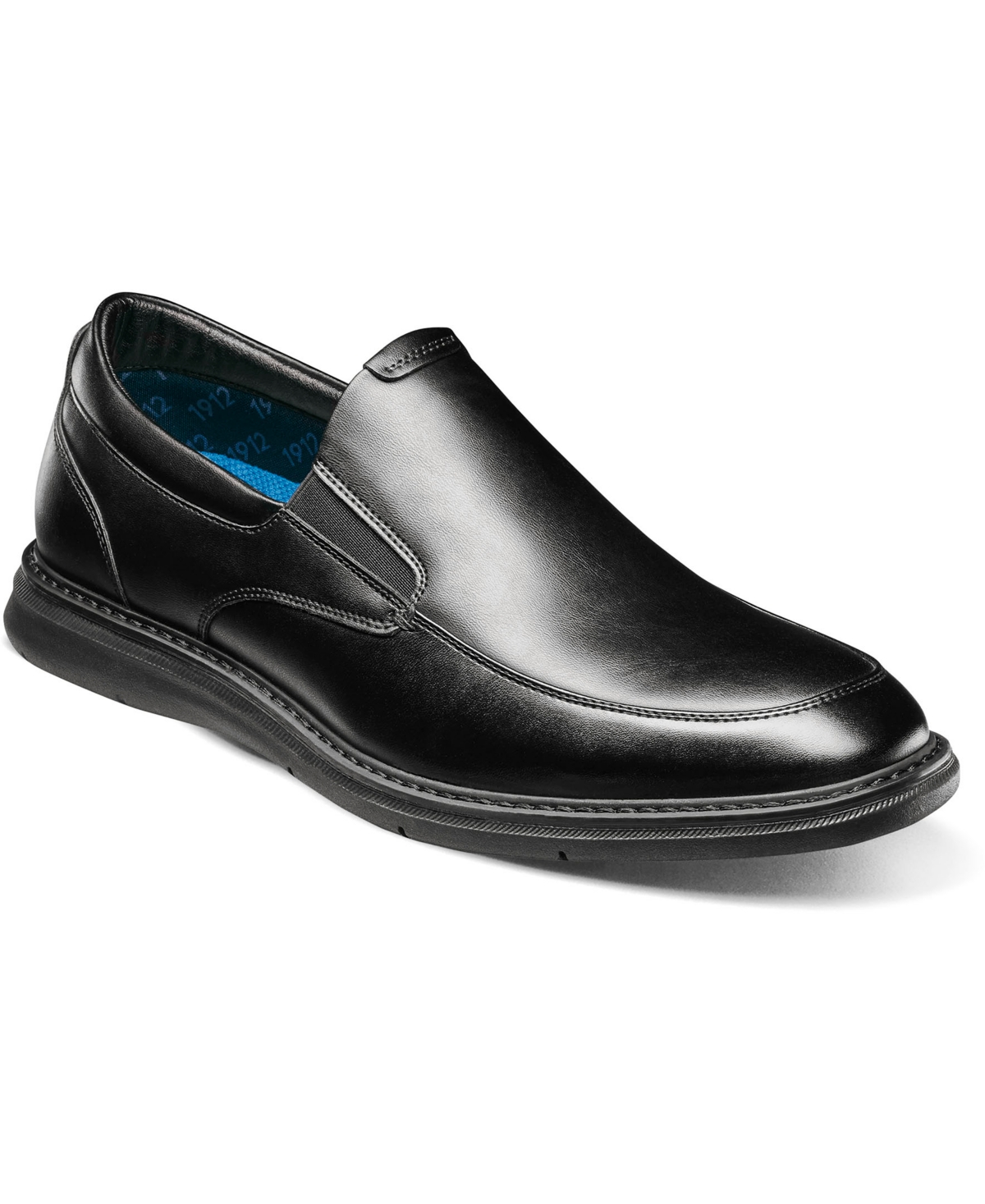 Men's Chase Work Moc Toe Slip On Loafers - Black