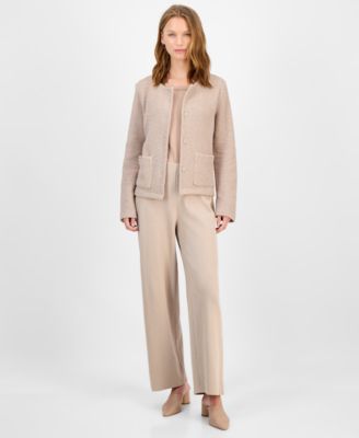 Women's Round Neck Cotton Jacket