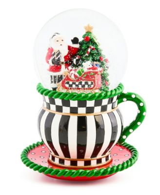 Courtly Check Teacup Snow Globe